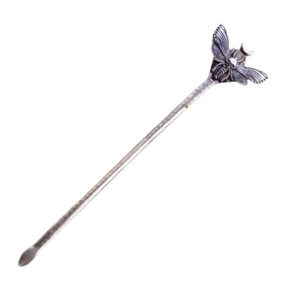 Accessories - Death’s Head Moth Hair Stick Pin Silver Tone